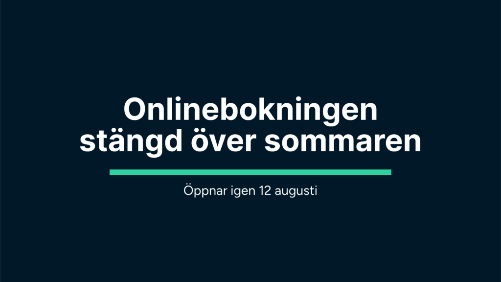 onlinebokningen-sommarstängd