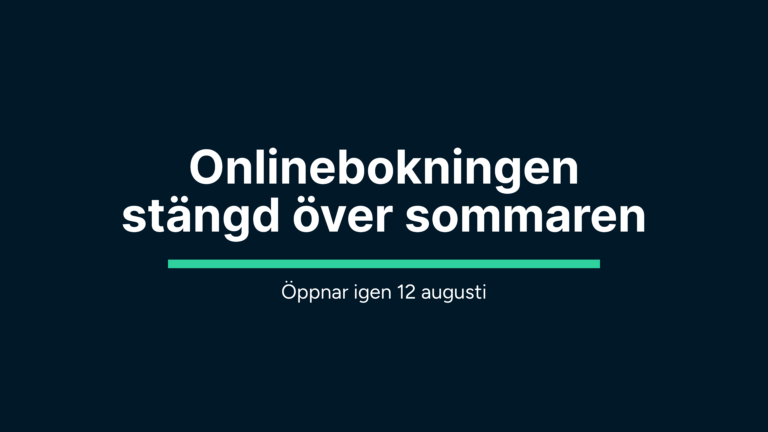 onlinebokningen-sommarstängd